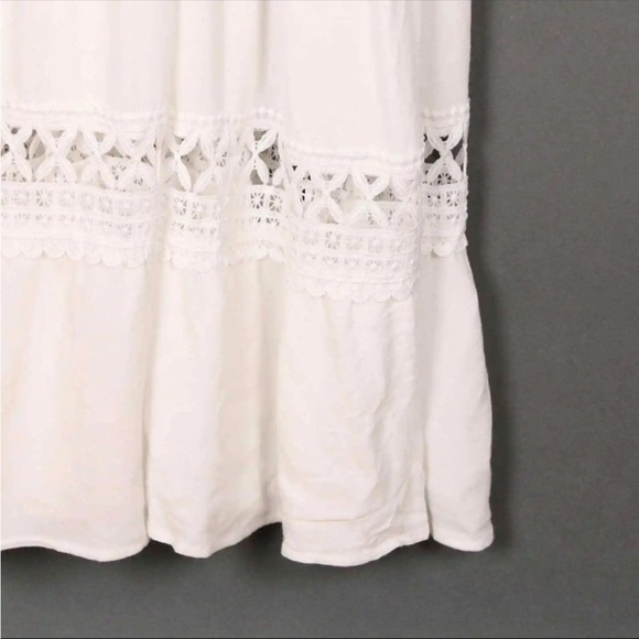 NWOT Mi Ami White Crocheted Tiered Dress - Picture 12 of 16